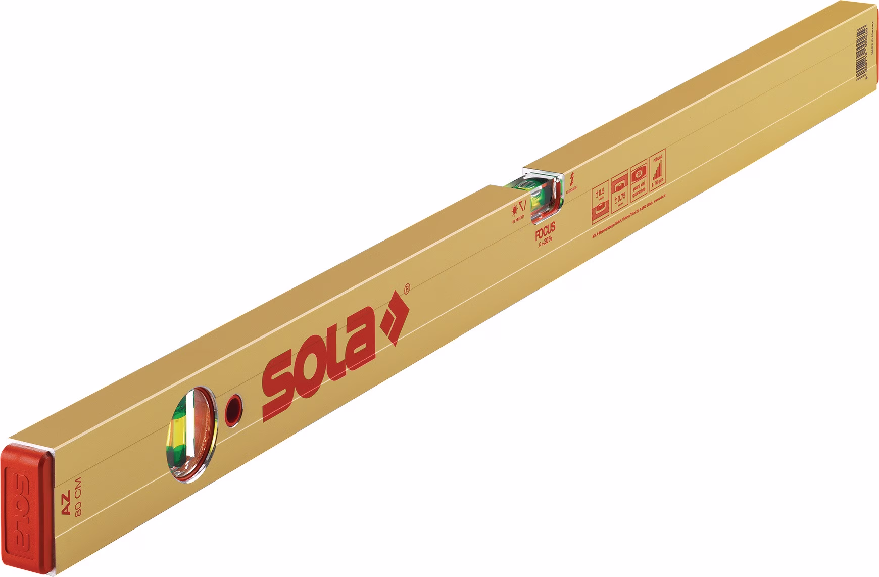 Wasserwaage AZ Alu.gold 0,5 mm/m