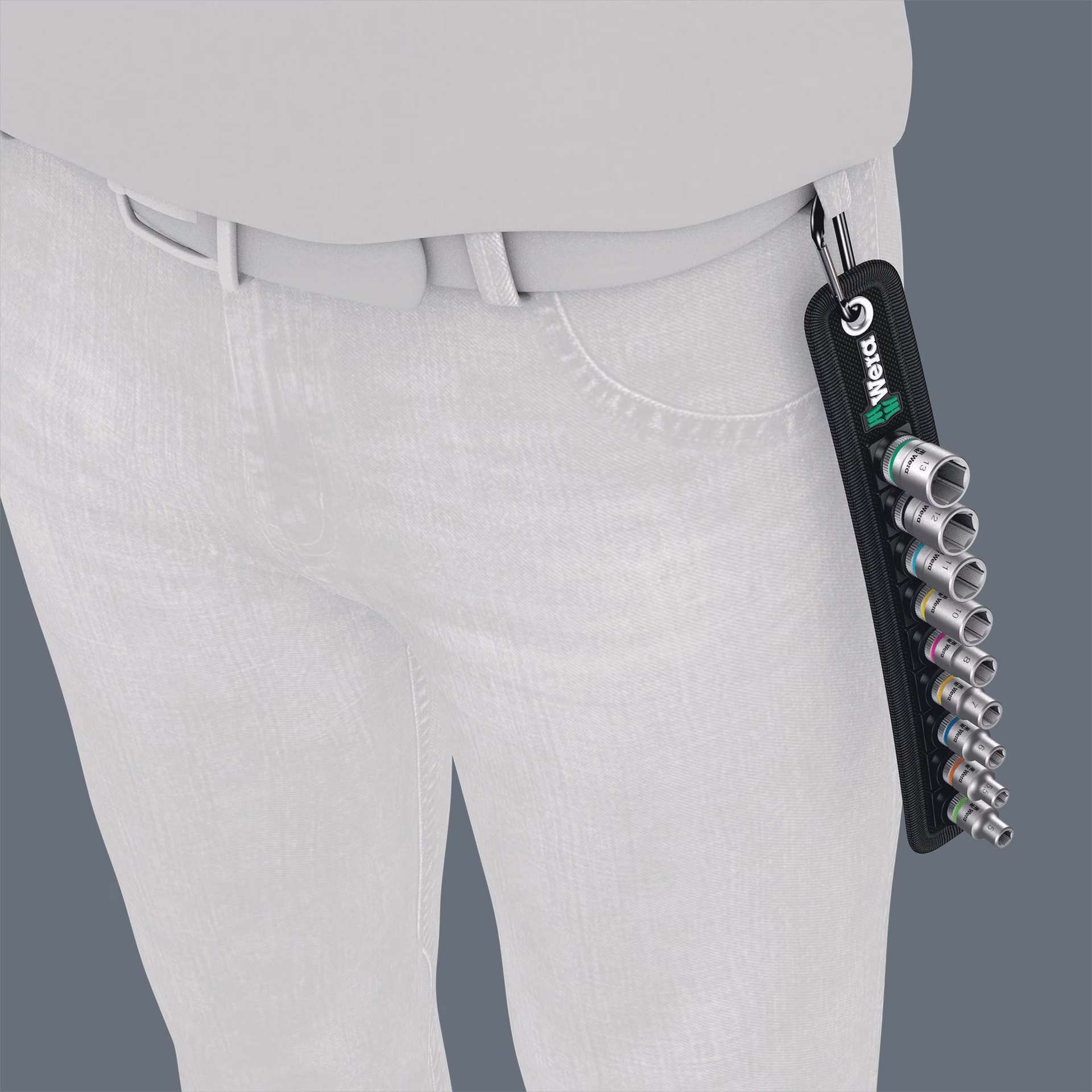 Steckschlüsselsatz Belt 4 9-tlg.1/4 Zoll 5-13mm f.a6-KT.-Schr
