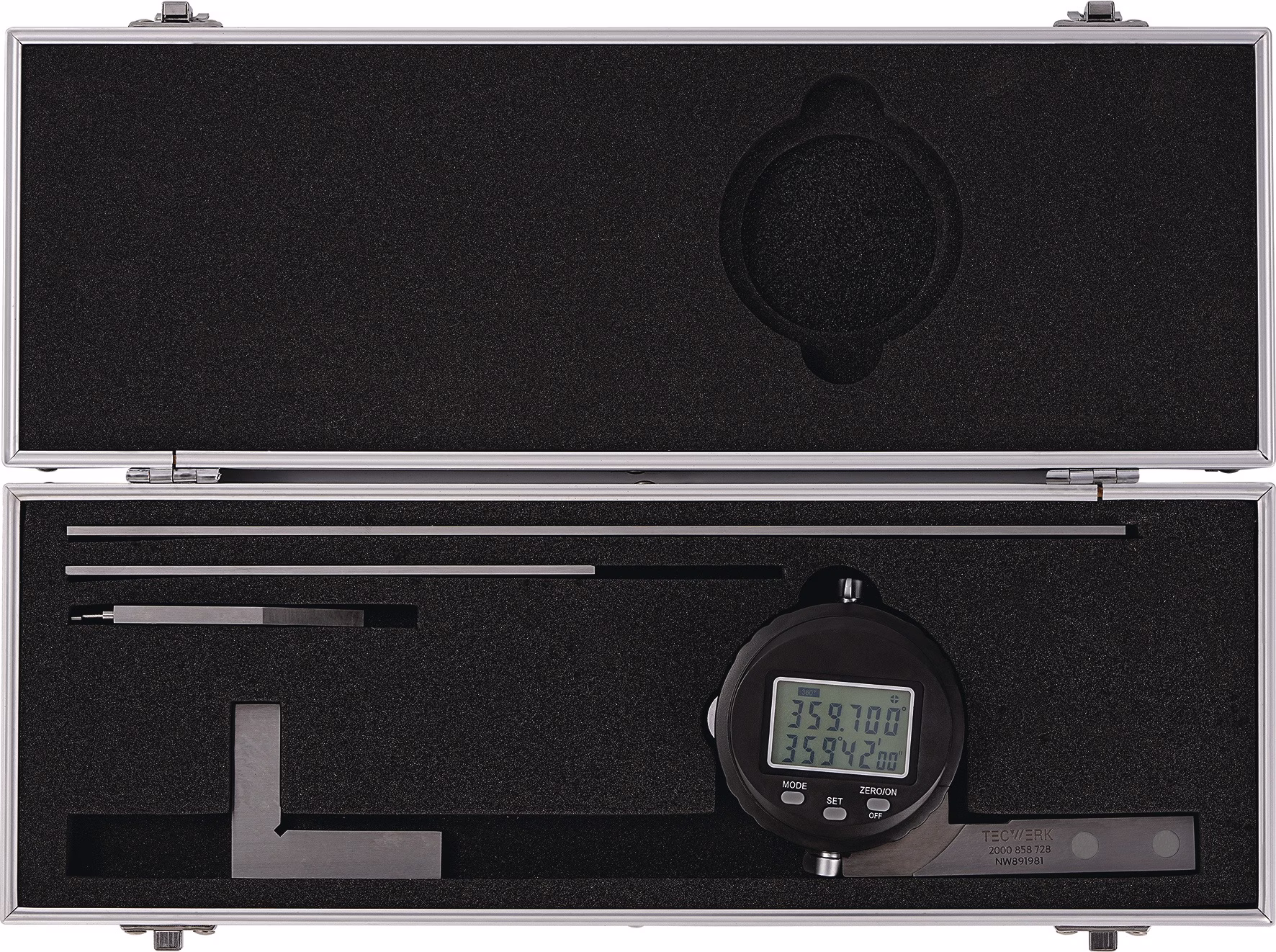 Winkelmesser Schienen-L.150/300mm Abl.0,005Grad,10 ′ dig