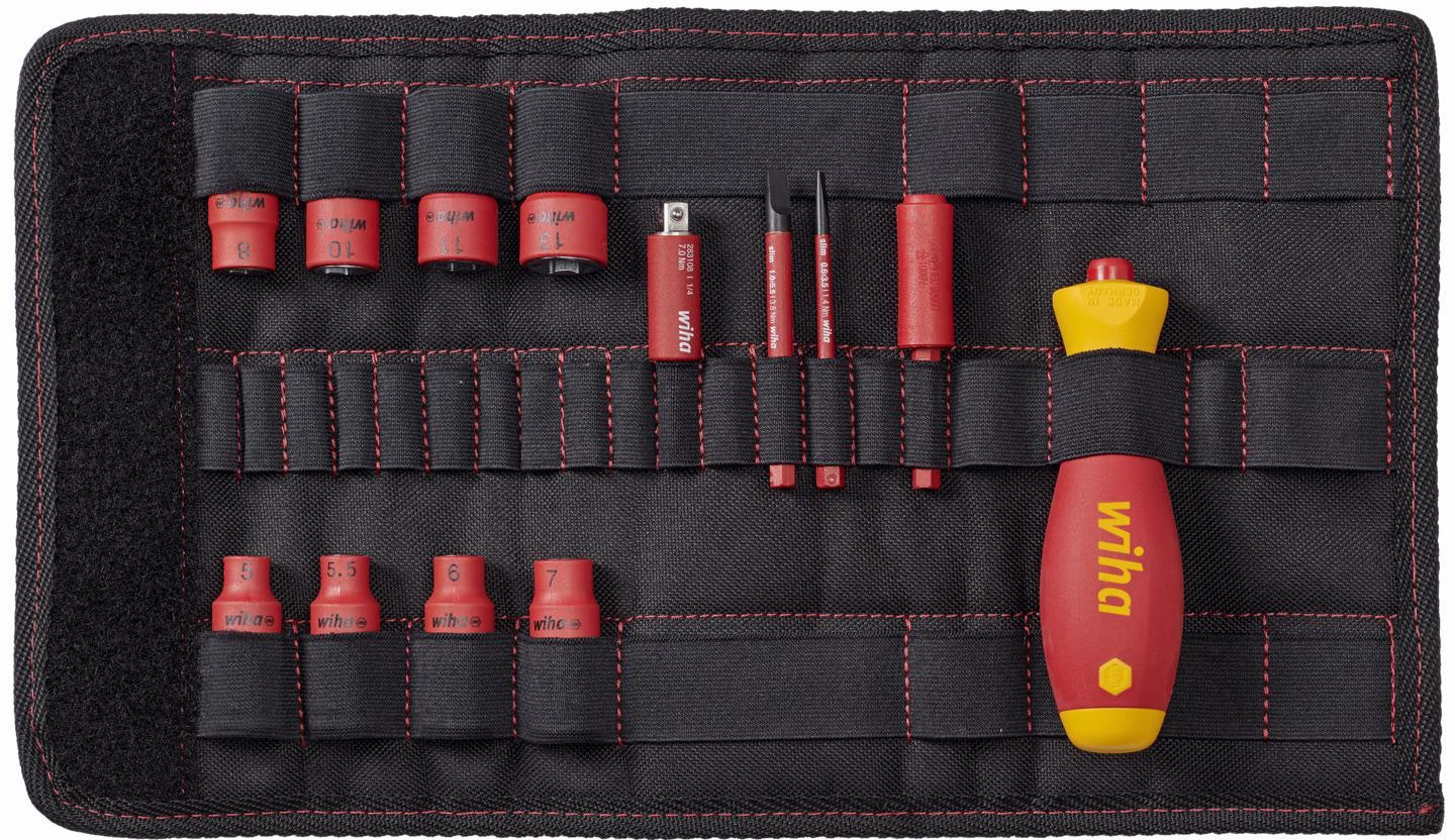 Werkzeugsatz Slim Vario® electric 13-tlg.m.Wechselkl.VDE isol