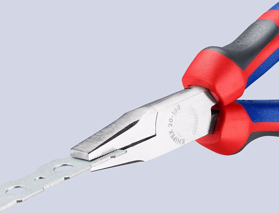 Flachzange DIN ISO 5745 Gesamt-L.160mm verchr.Comfort-Griff