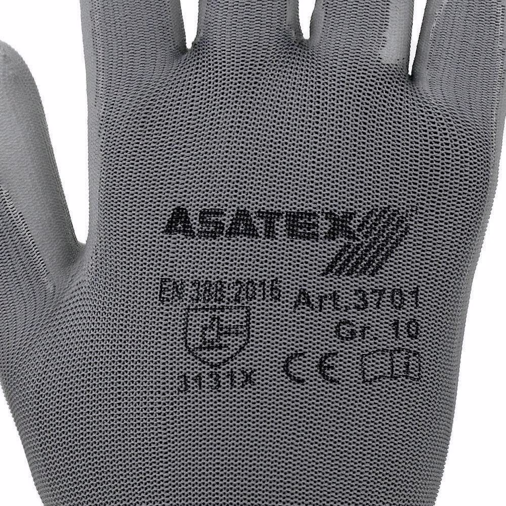 Handschuhe Gr.9 grau EN 388 PSA II Nyl.m.PU