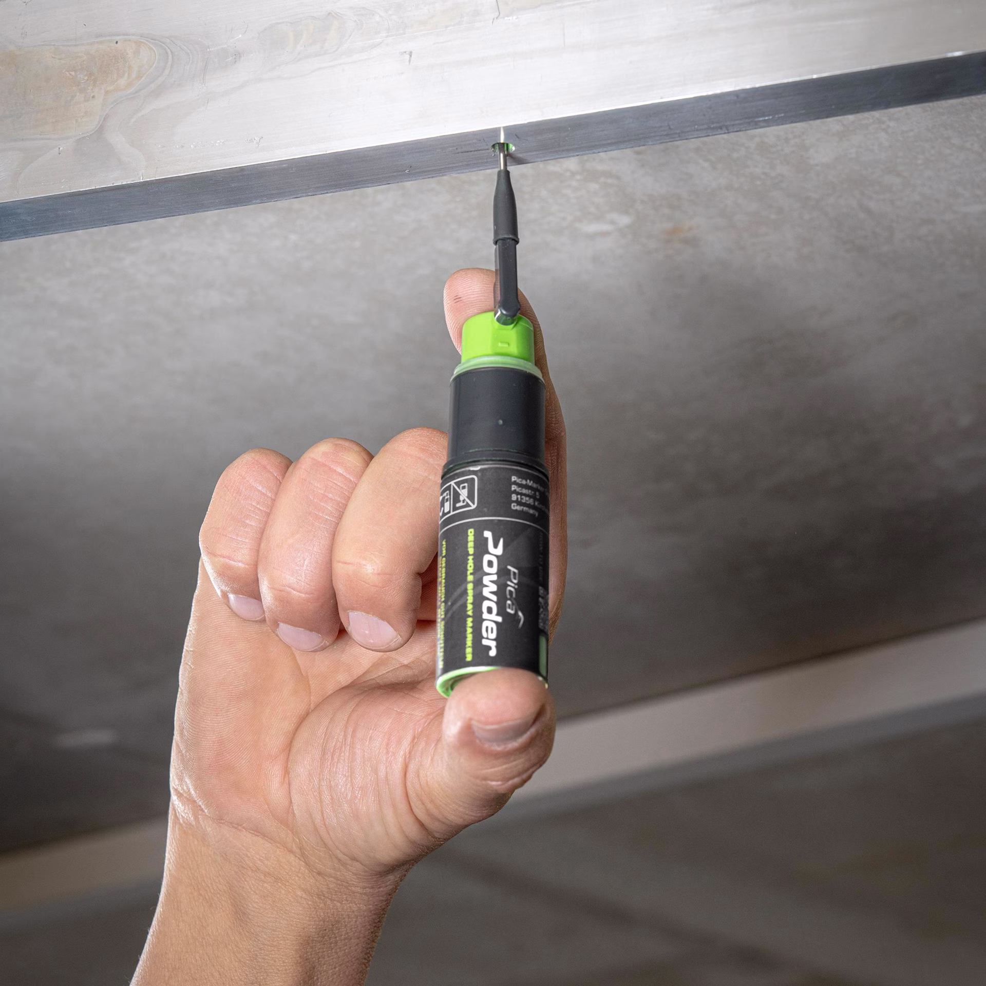 Spray-Marker Powder DeepHole grün-fluoreszierend Inh.20g f.tiefe Bohrlöcher