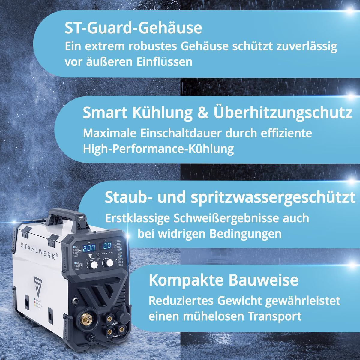 Inverterschweißgerät CTM-250 ST Einzelgerät m.Zub.3m