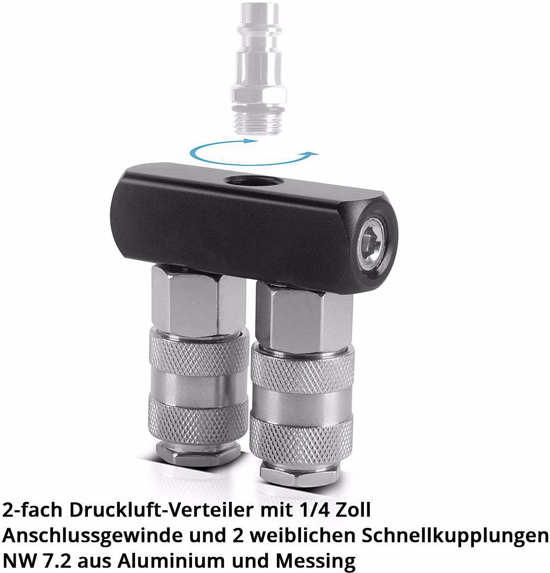 Druckluftverteiler 2-fach