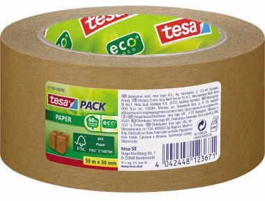 Packband tesapack Paper EcoLogo 57180-00000 50mmx50m braun
