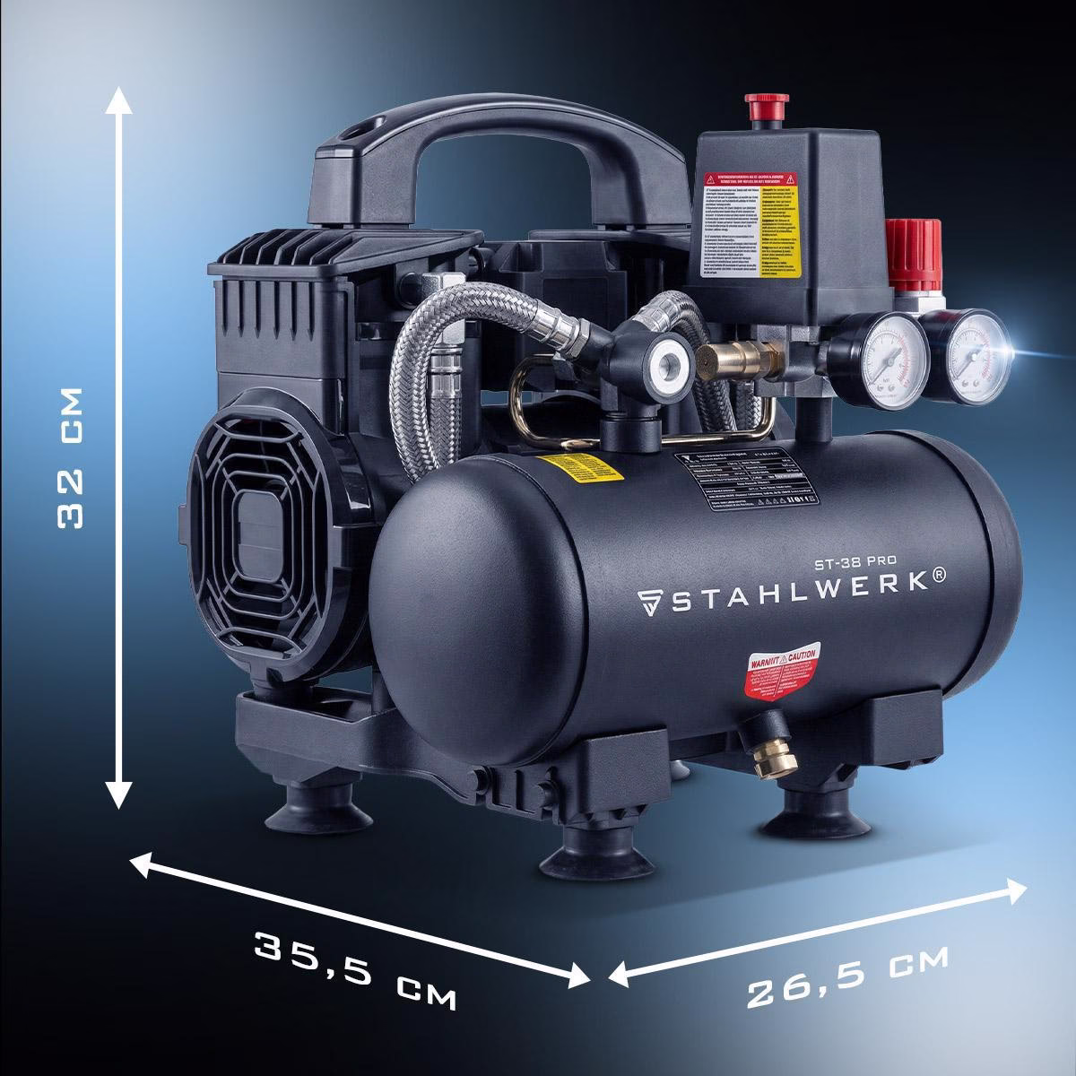 Kompressor ST-38 Pro 190l/min 8bar 3l