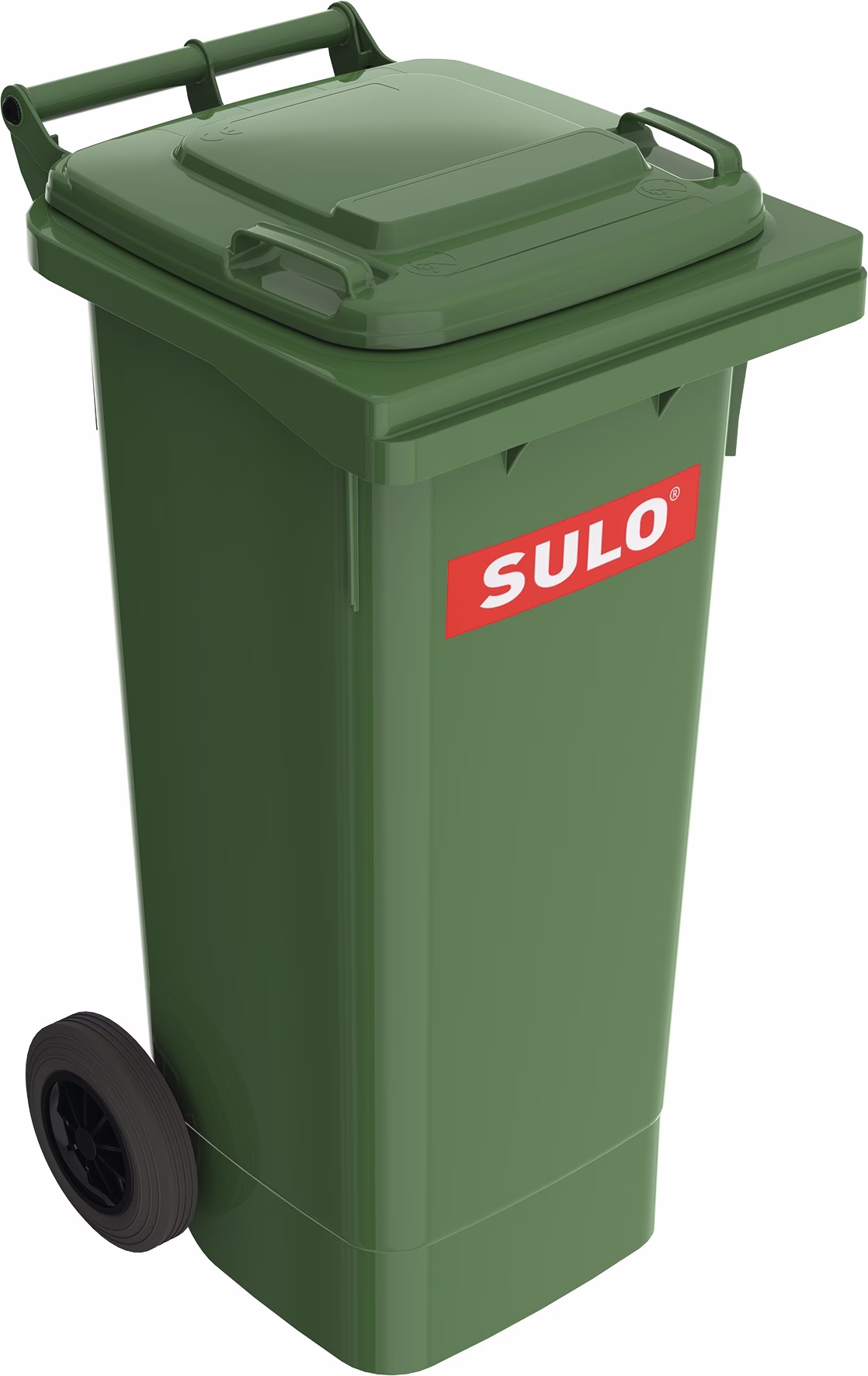 Müllgroßbehälter 80l HDPE grün fahrbar,n.EN 840