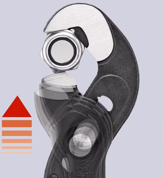 Schraubzange Gesamt-L.250mm Spann-W.10-32mm pol.Ku.-Überzug