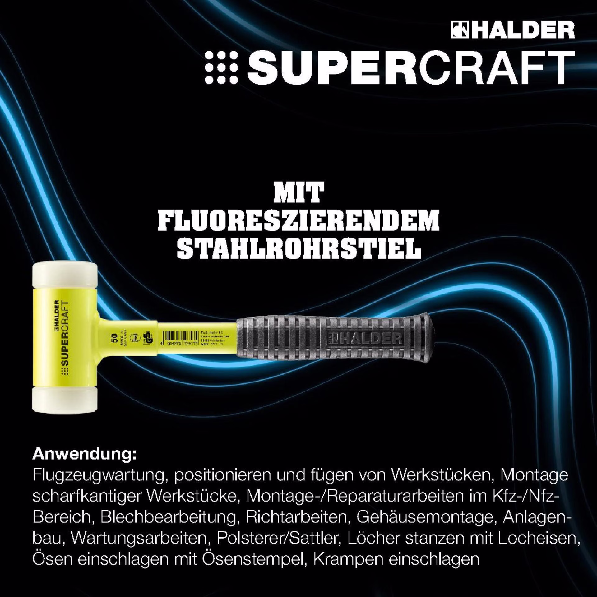 Schonhammer SUPERCRAFT L.295mm Kopf-D.30mm STA hart splitterfrei Nyl.weiß