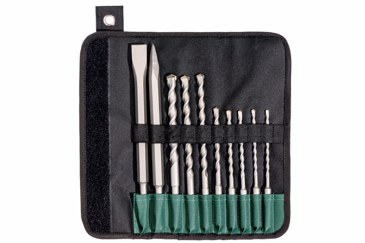 Bohrer-/Meißelsatz SDS-plus 10tlg. Rolltasche