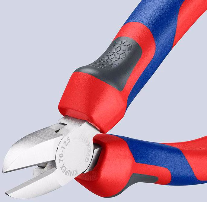 Seitenschneider L.125mm Kopf verchr.Comfort-Griff
