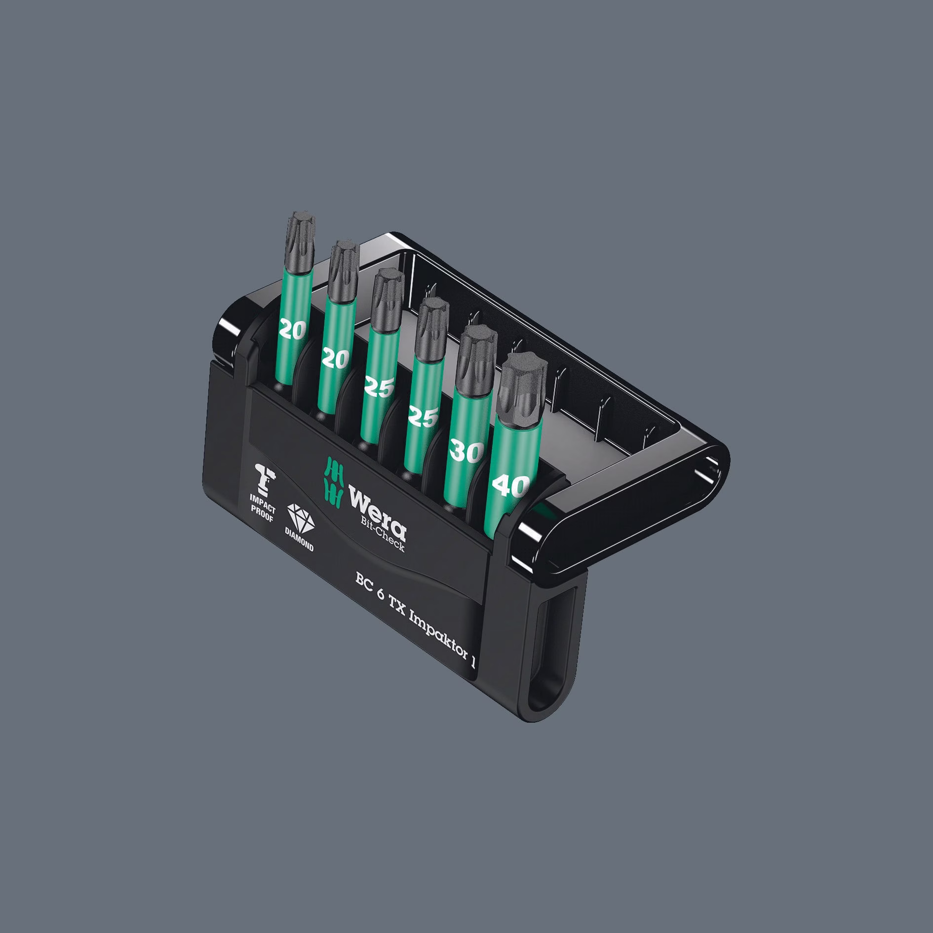 Bitsatz Bit-Check 6 TX Impaktor 1 6teilig L.50mm Torx diamantbeschichtet CV-Mo
