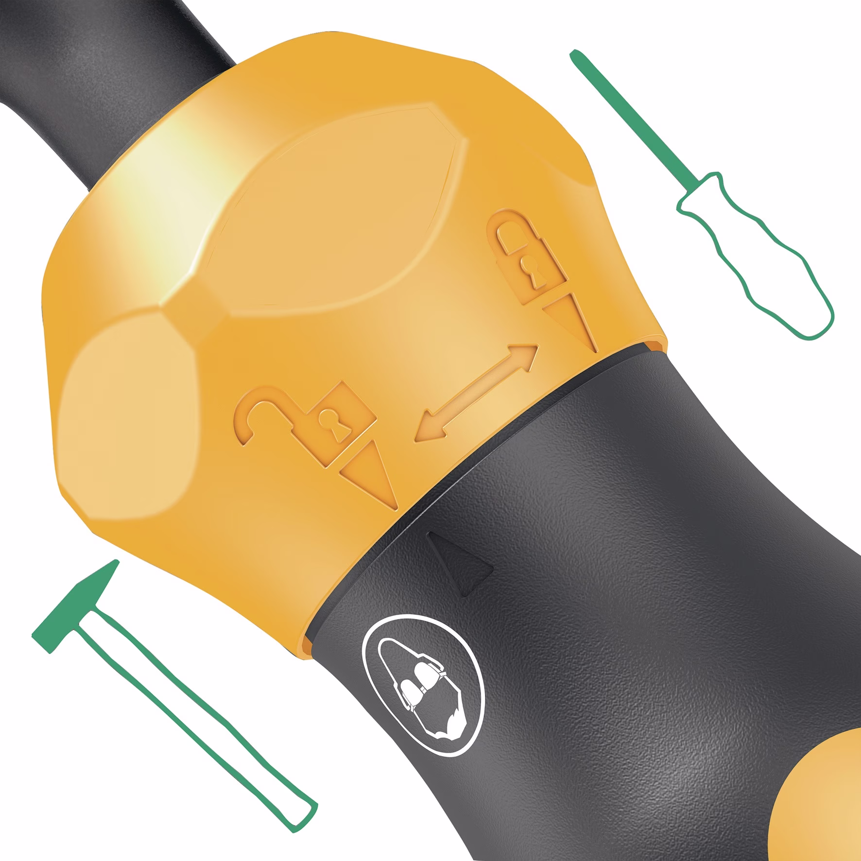 Handgriff Kraftform Plus 921 Lösen hartnäckiger Schraubverb. m.Schl-K