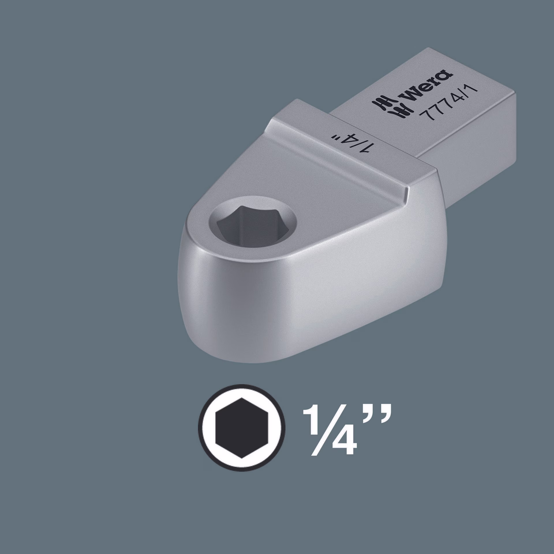 Einsteckbitadapter 7774/1 1/4 Zoll 9x12mm CV-Stahl