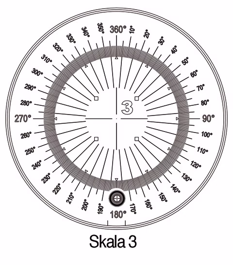 Standlupe Tech-Line Vergr. 8x Vario Skala 1,2,3,4,5 6tlg