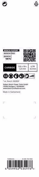 Säbelsägeblatt Expert Fiber Plaster S 641 HM L.150mm B.19mm 4,3mm 1 St./Karte
