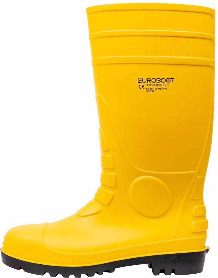 Sicherheitsstiefel EUROBOOT Gr.41 gelb/schwarz S5 SRC EN20345 PVC