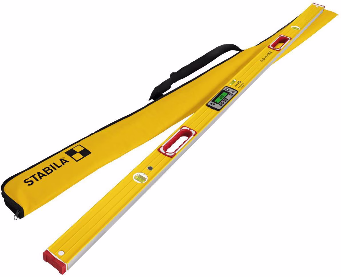 Elektronikwasserwaage TECH 196 DL Aluminium gelb ± 0,5 mm/m ± 0,5 mm/m STABILA