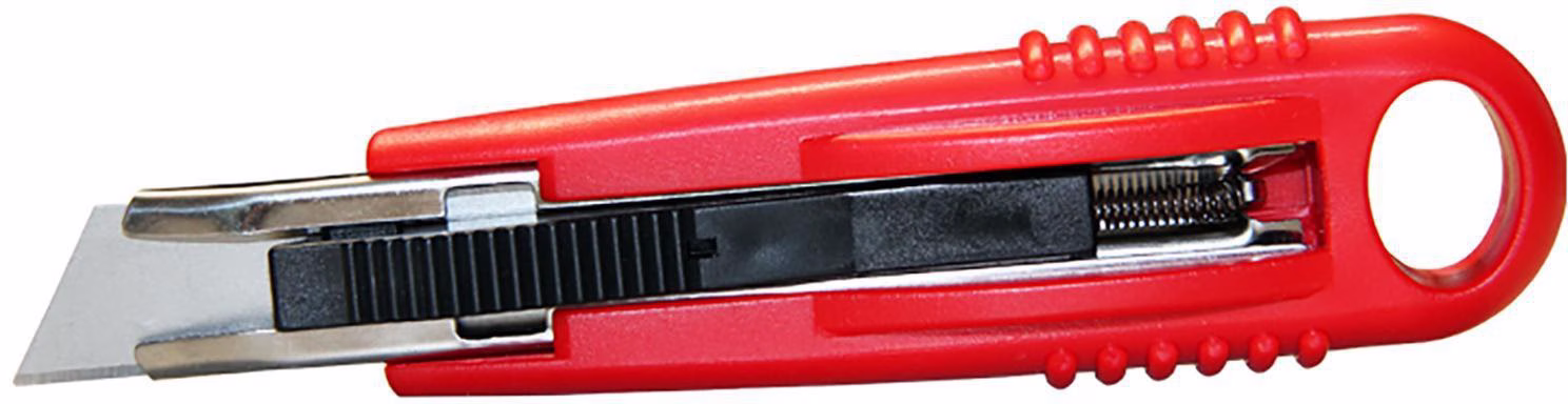 Cuttermesser Safety Cutter Standard 145x25x35mm rot 2 Ersatzklingen