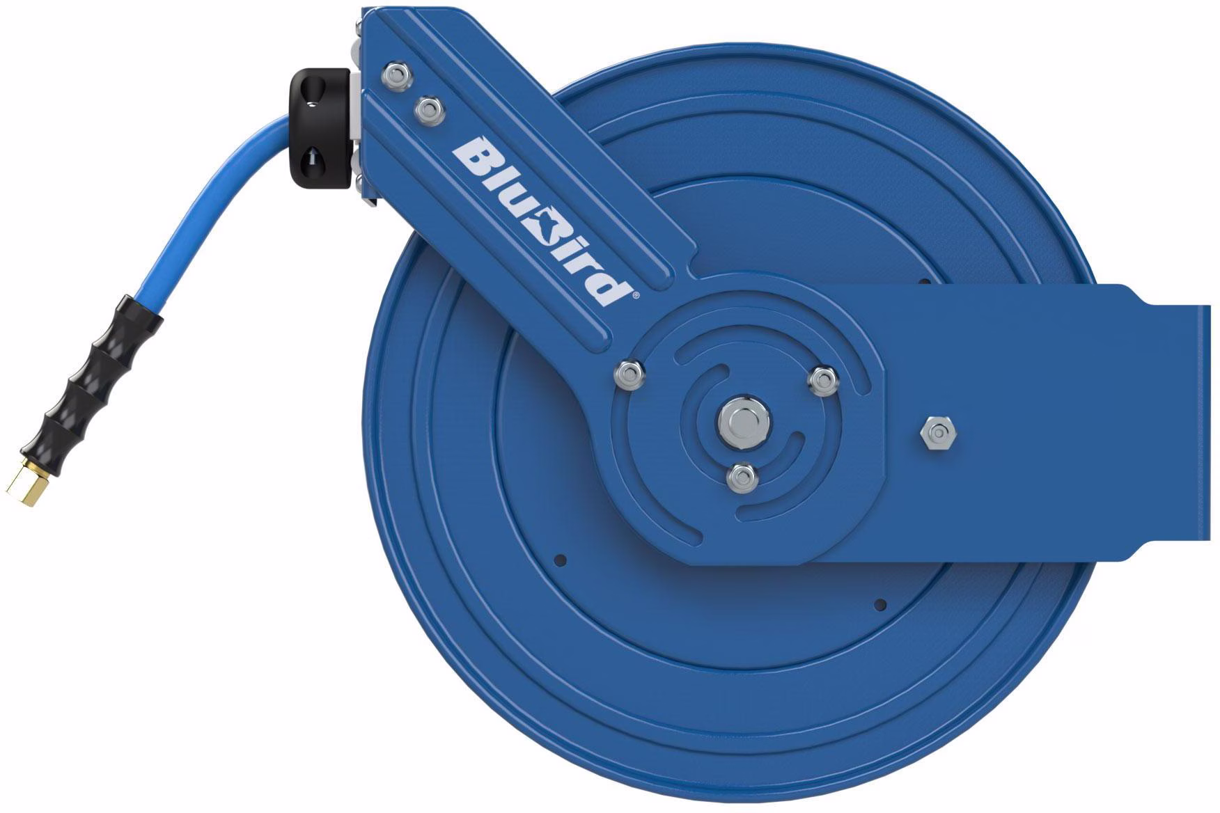 Schlauchaufroller BluBird f.Druckluft 20m Stahl,pulv.3/8 AG