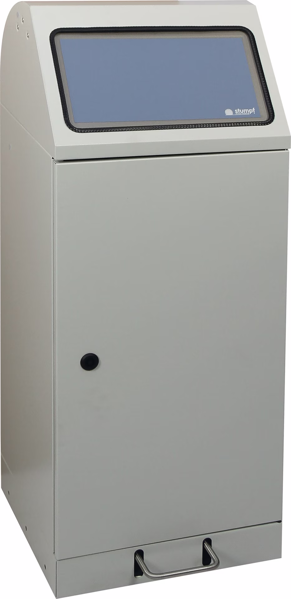 Wertstoffsammler 70l H1000xB400xT380mm lichtgrau Müllsackhalter,Trethebel