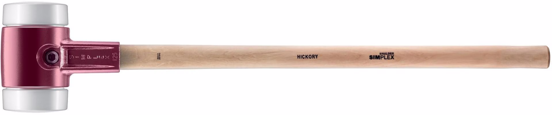 Vorschlaghammer SIMPLEX mittelhart Superplastik weiß Hickory HALDER