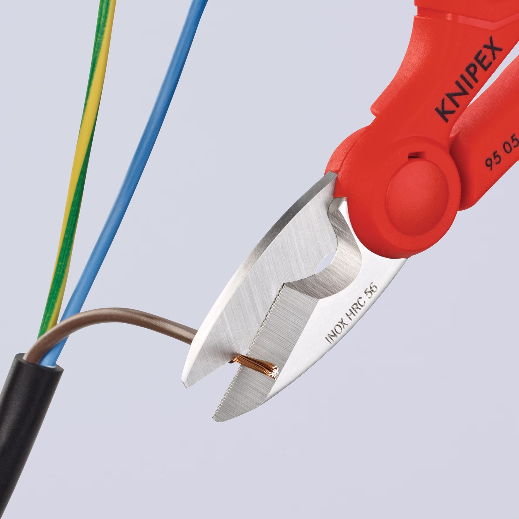 Elektriker-/Handwerkerschere L.155mm 2-K.-Hüllen