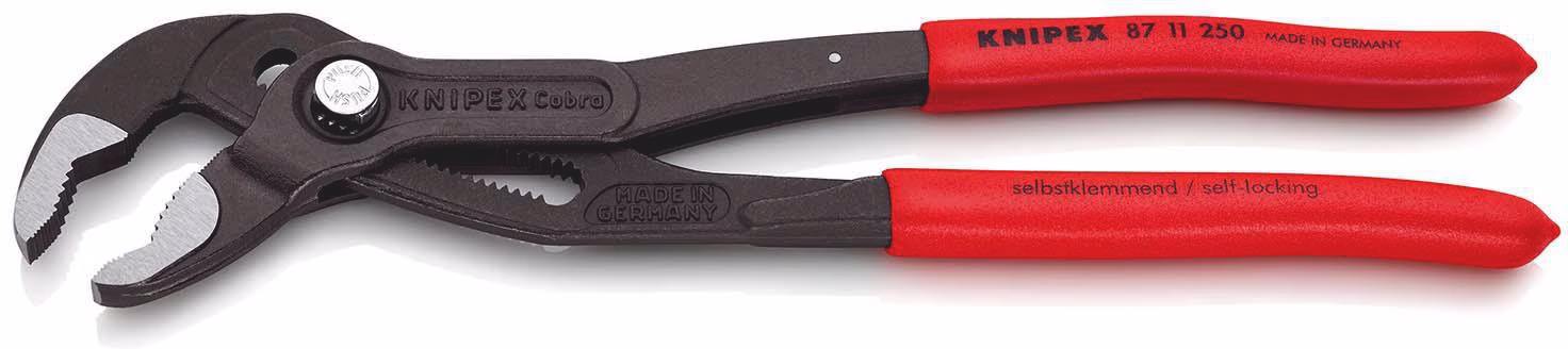 Wasserpumpenzange Cobra®…matic L.250mm Spann-W.46mm pol.Ku.-Überzug