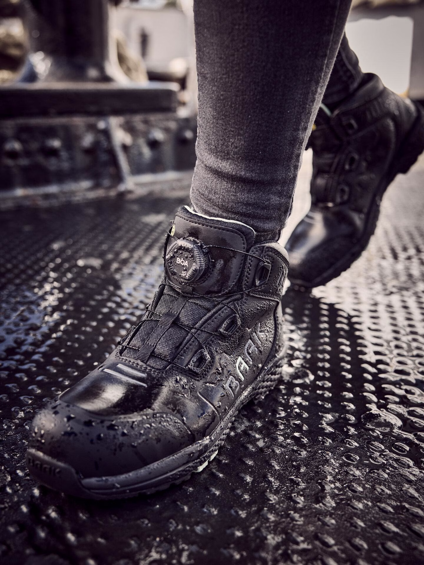 Damensicherheitsstiefel Alessia Gr.35 W.10 schwarz/grün Mikrofaser/TPU