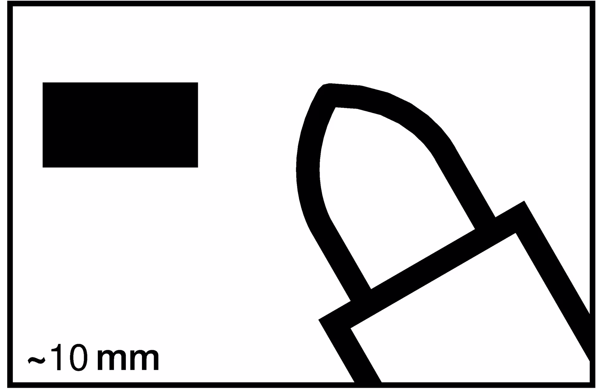 Industrie-Pastenmarker 950 weiß Strich-B.10mm Rundspitze