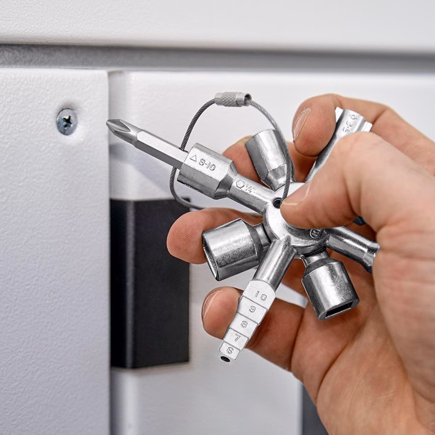 Schaltschrankschlüssel TwinKey® 6 Funktionen m.Magnet Verb