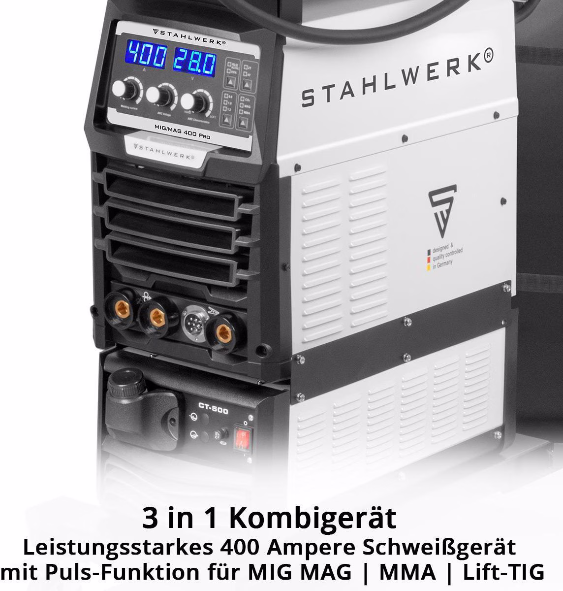 Inverterschweißgerät MIG MAG 400 Pro Einzelgerät m.Zub.3m