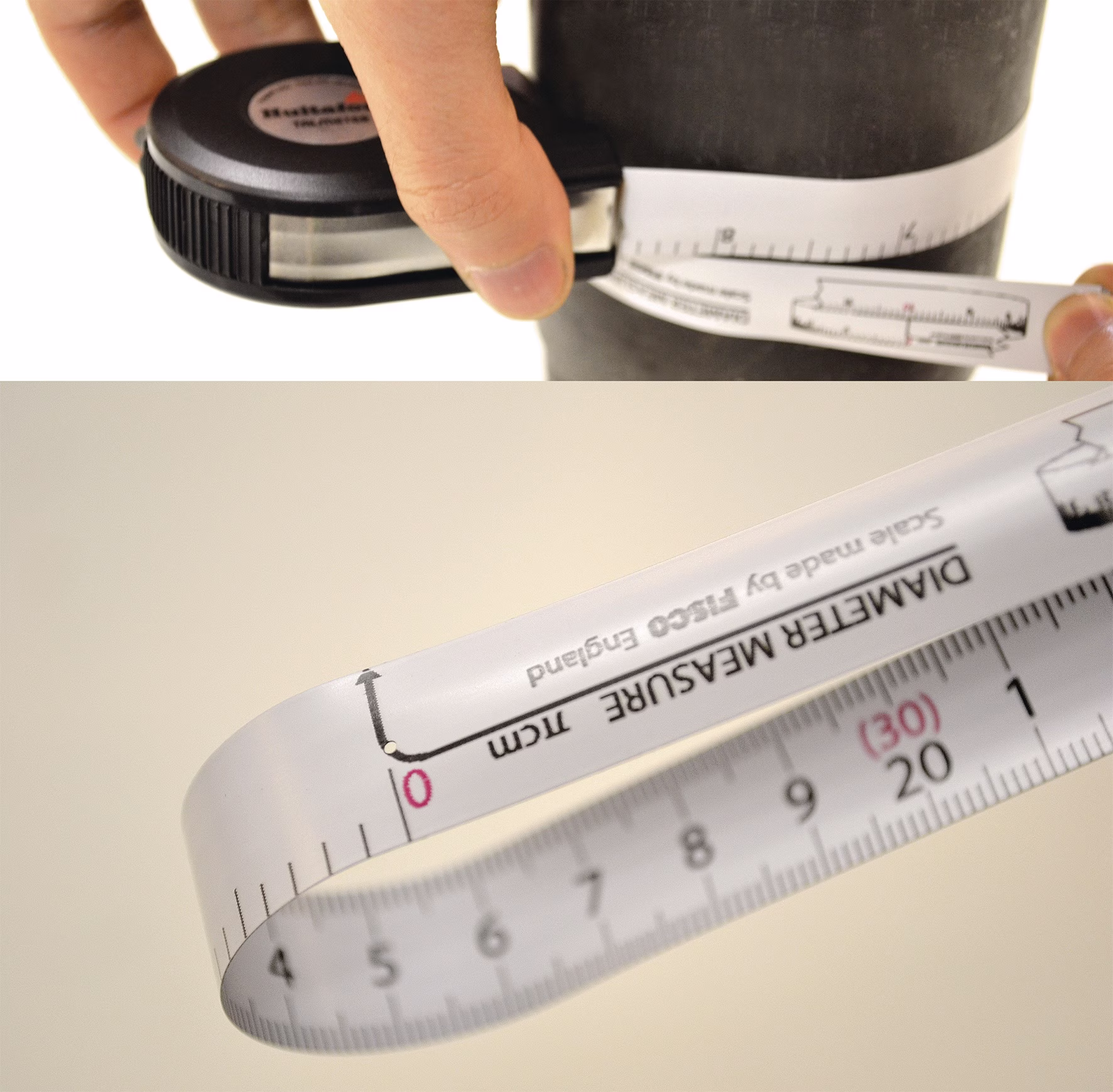 Taschenrollbandmaß Talmeter L.3m B.16mm mm/cm EG II ABS Messlasche