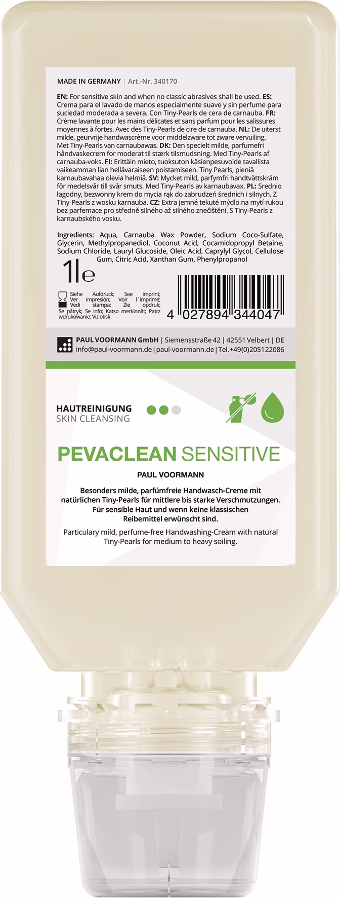 Handwaschcreme PEVACLEAN unparfümiert