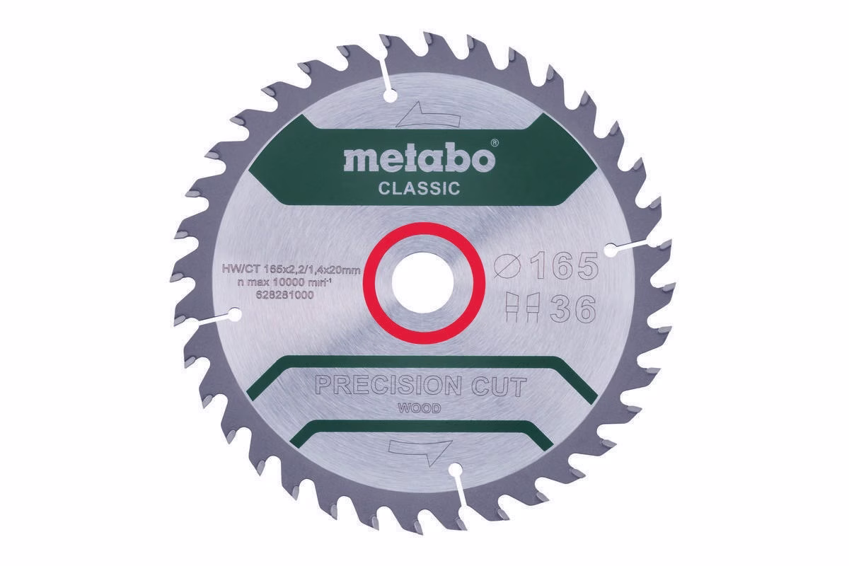 Kreissägeblatt precision cut wood classic D165x2,2/1,4xBohrung20mm Z.36 WZ