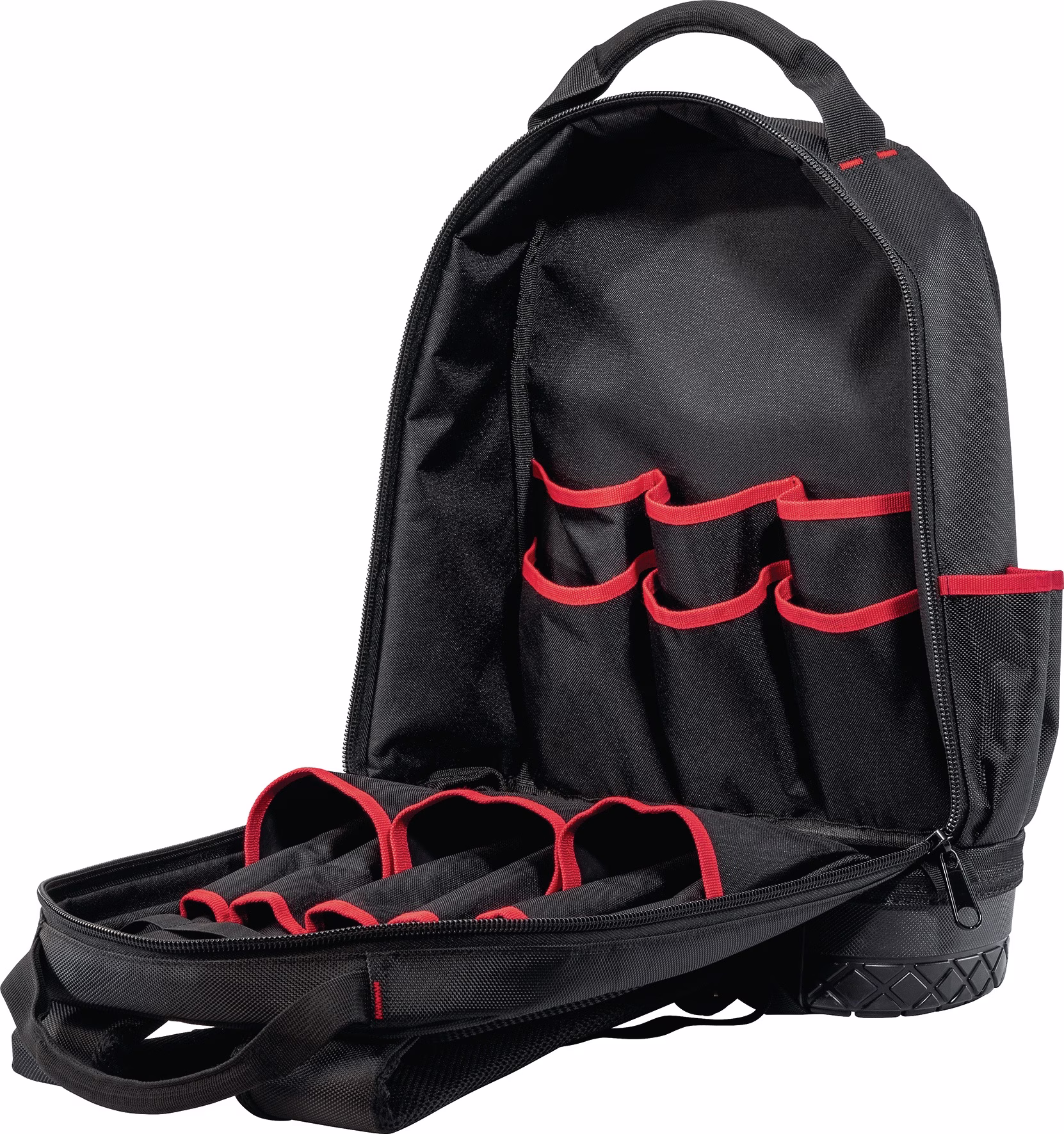 Werkzeugrucksack B360xT170xH440mm Nyl.schwarz/rot