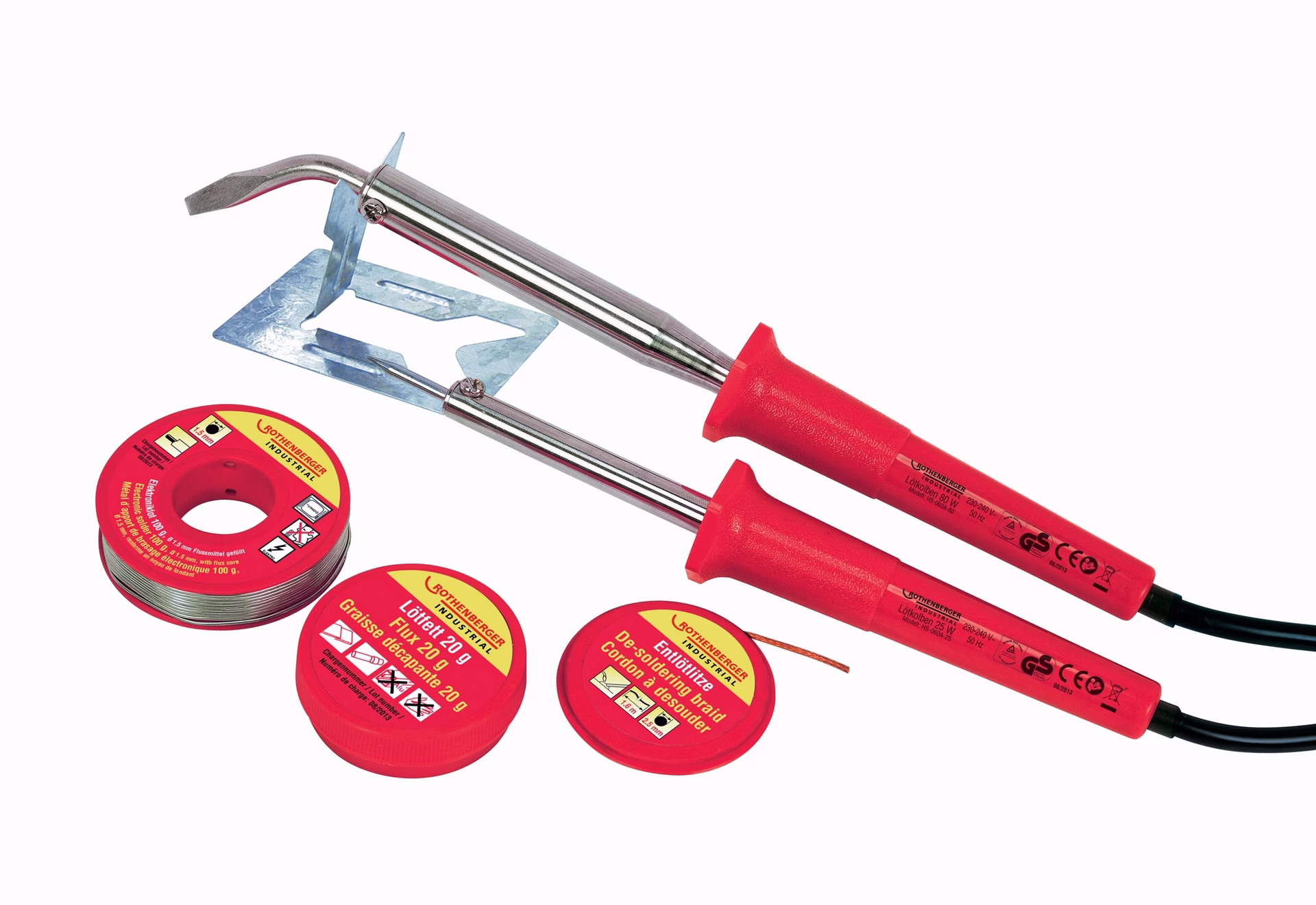 Lötkolben-Set 420/550GradC Leistung 25/80 W Anheizzeit ca.2 min