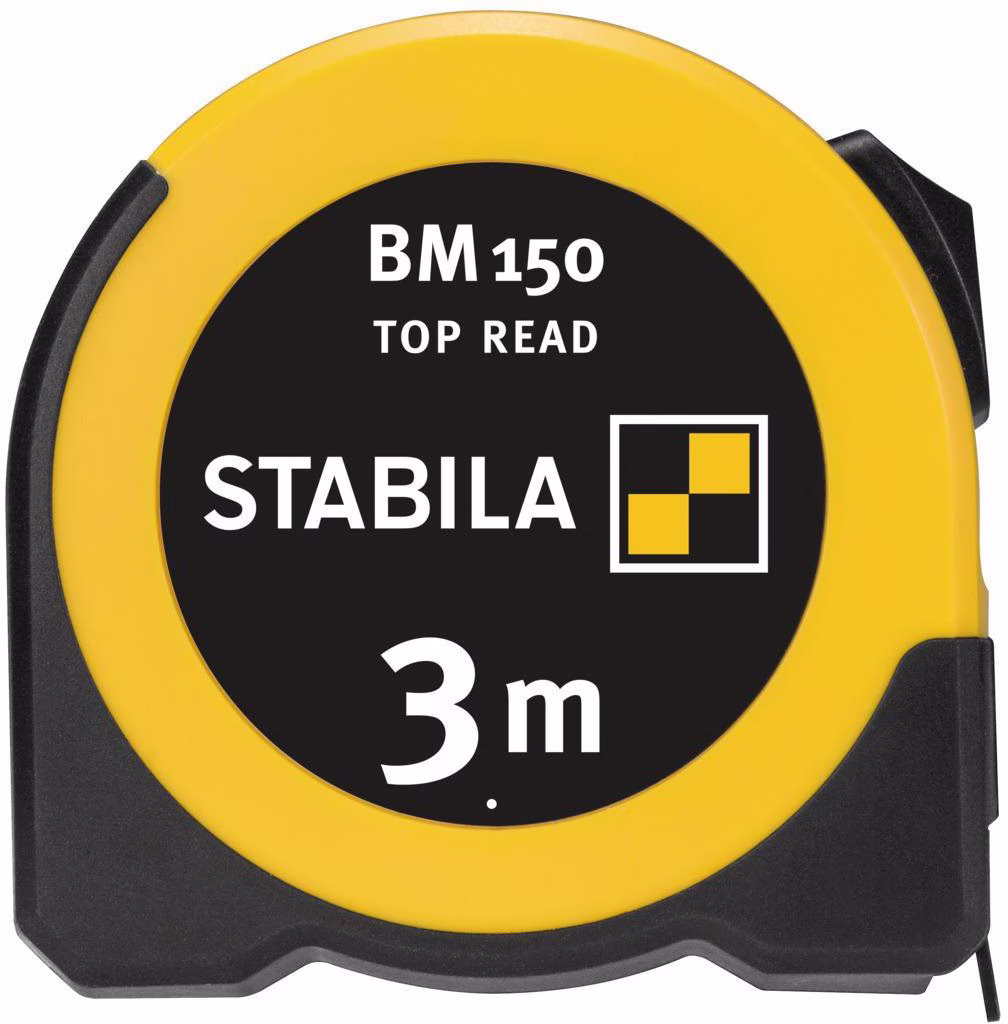 Taschenrollbandmaß BM 150 L.3m B.16mm mm/mm EGII ABS/TPE Festst