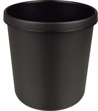 Papierkorb H6106395 26x27cm 12l rund Kunststoff schwarz