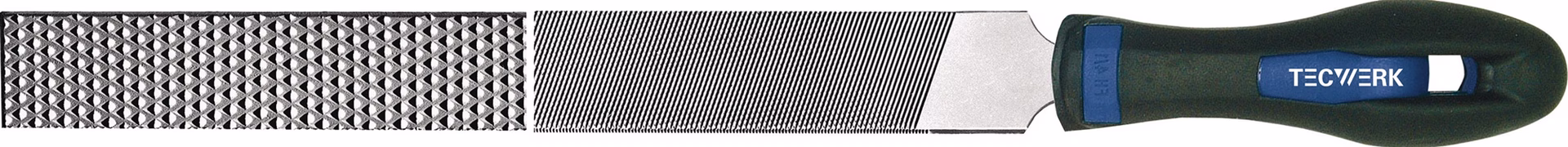Feilraspel DIN 7261 L.200mm Q.20x5mm Hieb 1 2K-Ergo