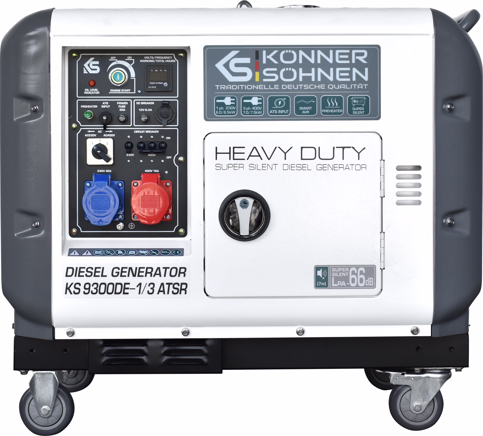 Stromerzeuger KS 9300DE-1/3 ATSR 6 (230V) kW,7 (400V) kW Diesel