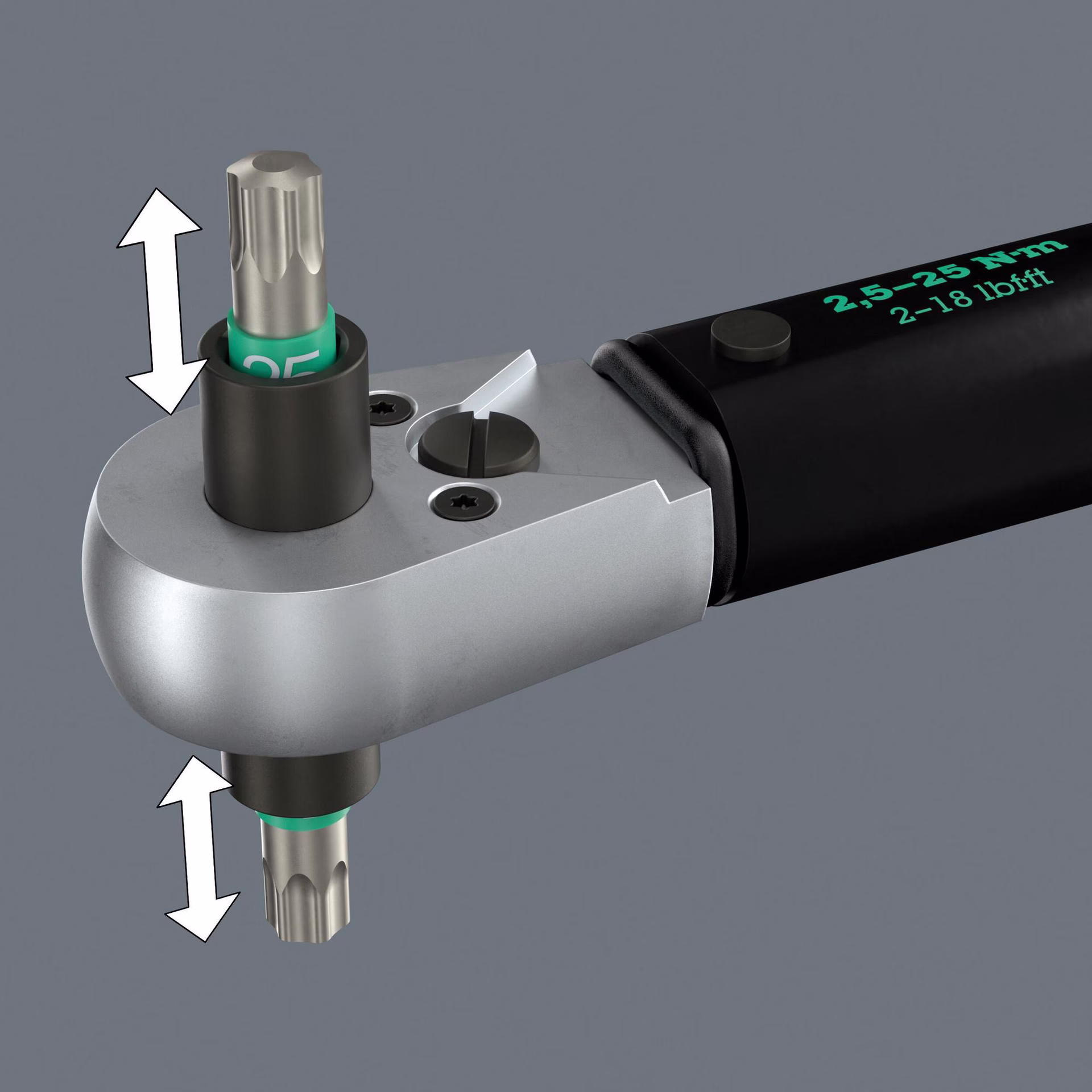 Drehmomentschlüssel Click-Torque Lock A 6 R/L 1/4 Zoll 2,5-25 Nm