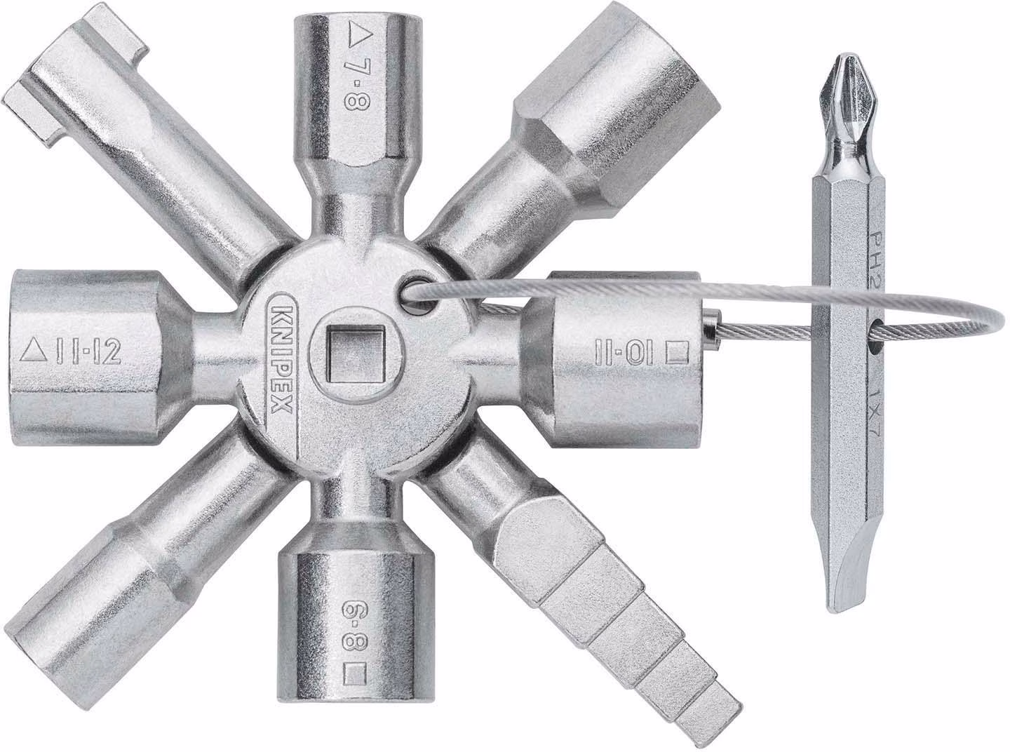Schaltschrankschlüssel TwinKey® 6 Funktionen m.Magnet Verb