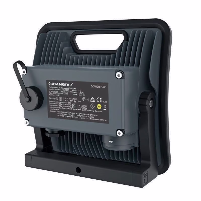 Akku-LED-Strahler NOVA-EX R 31 W 2000-4000 lm 5m H05RN-F 2x0,75mm²