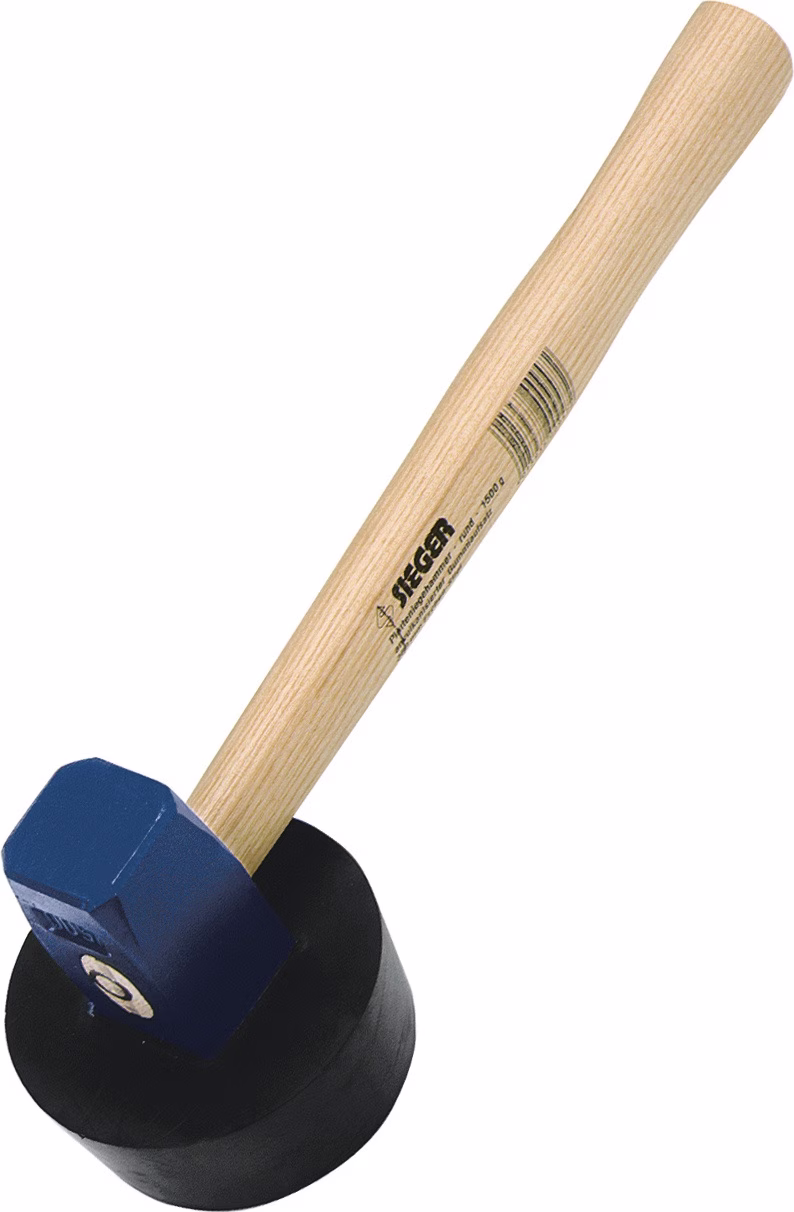 Plattenlegerhammer holz- und ringverkeilt Länge 41 cm Stiellänge 38 cm IDEAL