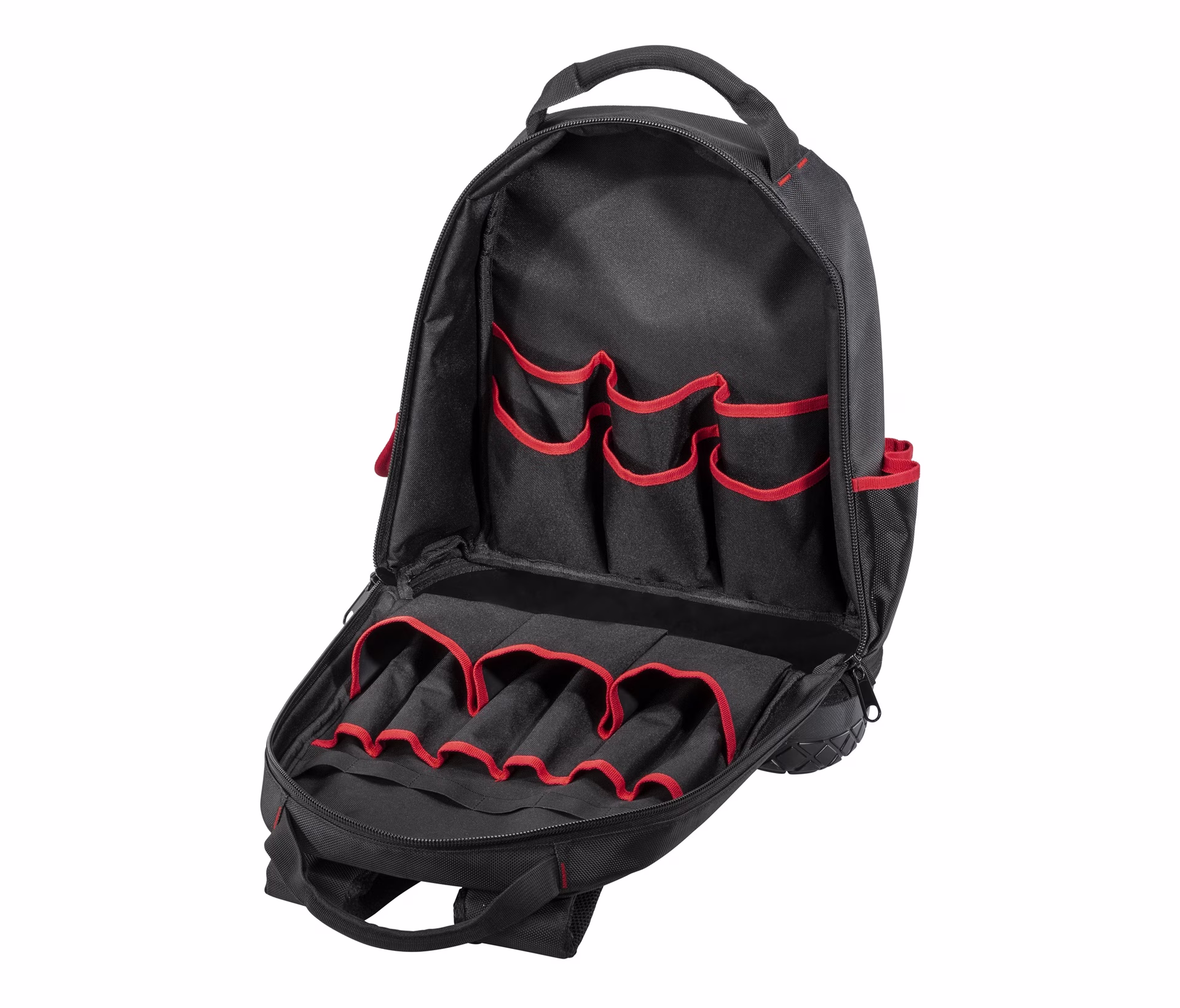 Werkzeugrucksack B360xT170xH440mm Nyl.schwarz/rot