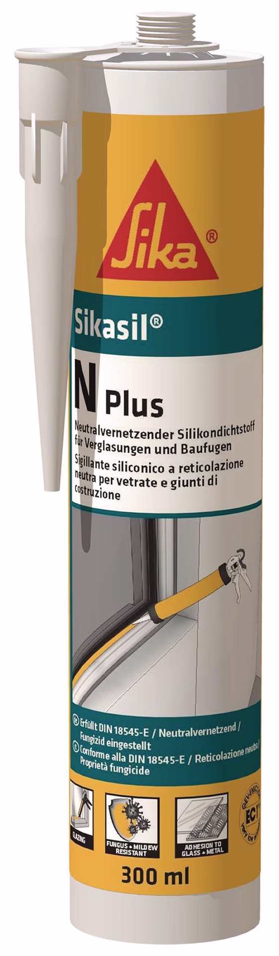 Silicondichtstoff SIKASIL N plus grau 300 ml Kartusche
