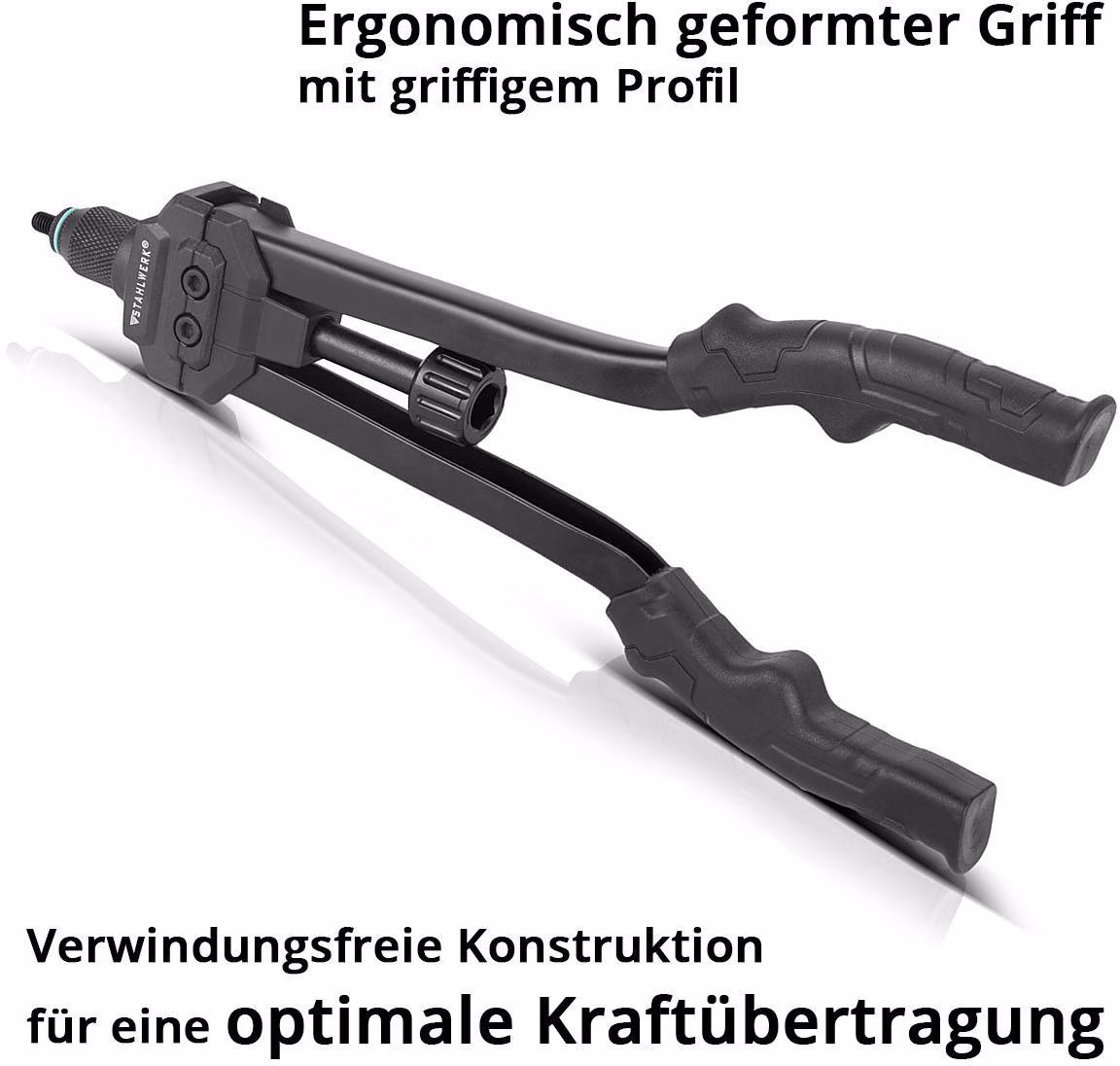 Blindnietenzangen-Set NZ-16 ST inkl.70 Nietmuttern u.Koffer