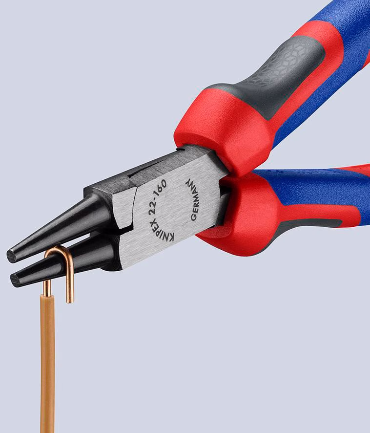 Rundzange L.160mm Kopf pol.Comfort-Griff